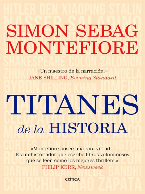 Title details for Titanes de la Historia by Simon Sebag Montefiore - Wait list